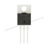 Nuevo MOSFET IRF4905PBF TO-220 de Canal P Original, -55V/-74A, FET de Montaje a Placa