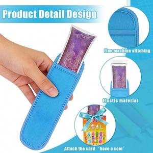Lot de 24 manchons réutilisables en néoprène pour bâtonnets glacés, légers, de qualité alimentaire, avec conception anti-gel et options colorées, incluant un rouleau - Product Image 3