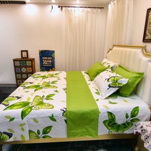 Set <span class=keywords><strong>di</strong></span> Biancheria da Letto <span class=keywords><strong>di</strong></span> Lusso 6 Pezzi 2 <span class=keywords><strong>Lenzuola</strong></span> 4 Federe Colore Vibrante e Resistente allo Sbiadimento - Product Image 2