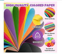 Papier Origami Fluorescent de Haute Qualité 180 g/m² A4, 100 Feuilles pour la Fabrication de Cartes, Projets DIY Scolaires, Décorations de Fête