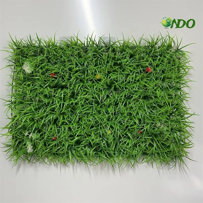 Tanaman rumput palsu Dinding buatan tanaman dinding hijau vertikal tanaman rumput hijau dinding untuk dekorasi taman