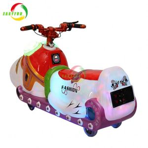 Indoor Children's Electric Car Battery-powered Bumper Panda Ride-On for Kids Fiberglass and Metal Material for Adults - Product Image 4