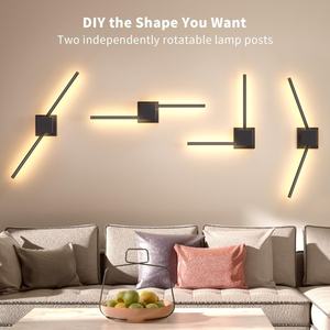 Lampe murale à télécommande ultra longue autonomie, trois couleurs à intensité variable, source d'usine avec chargement rapide et sans câblage - Product Image 2