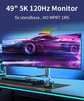 Monitor Gaming Curvo Super Ultrawide de 49 Pulgadas 32:9, Panel VA 1800R, 5K 120Hz, 120% sRGB, Superficie Antideslumbrante, Altura Ajustable