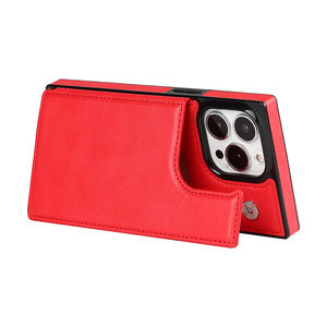 Funda para teléfono móvil con correa de cuero, cartera para tarjetas, venta al por mayor - Product Image 5