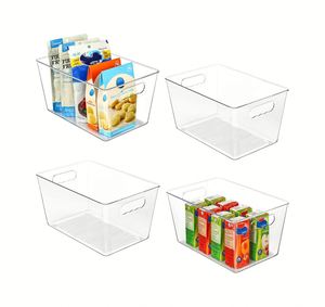 Wholesale PET Injection Molded Transparent Modern Kitchen Refrigerator <b>Storage</b> <b>Box</b> Multifunction Design 20x14x12.8cm Lightweight - Product Image 1