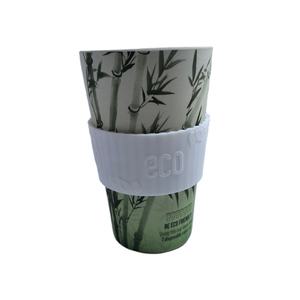 Eco Friendly riutilizzabile viaggio tazza di caffè 12oz RPET portare via tazze di bambù per andare tazze per il succo di caffè - Product Image 4