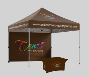 Tenda Promosi 3x3 10x10 Bahan Aluminium Oxford Polyester Tahan Air Semua Musim untuk Luar Ruangan, Pameran Dagang, dan Acara - Product Image 1