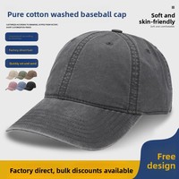 Casquette de baseball en jean vintage brodée sur mesure, 6 panneaux, effet vieilli, lavée, souple, unisexe, réglable, à visière incurvée, vente en gros
