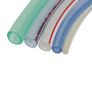 Tuyau d'arrosage tressé en <span class=keywords><strong>PVC</strong></span> coloré 50m 100m tuyau d'eau flexible renforcé divers diamètres intérieurs tubes en plastique en fibre moulée - Product Image 1
