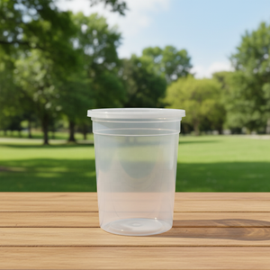 Disposable PP <b>Food</b> <b>Containers</b> <b>with</b> <b>Lids</b> Clear Deli Cups for Sauce, Soup, Meal Prep, Takeaway and <b>Food</b> Storage - Product Image 1