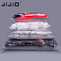 Sacs en plastique pour t-shirts en gros JiJiD, sacs givrés, logo personnalisé, emballage en plastique scellé pour t-shirts, sacs à fermeture éclair transparents