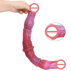 Dildo Realistico a Doppia Testa per Uomini <span class=keywords><strong>e</strong></span> Donne, Giocattolo Sessuale in Silicone a Doppia Estremità - Product Image 1