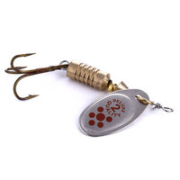 Leurre Spinnerbait 6,7 cm/7,3 g, Leurre Cuillère de Pêche, Leurre Dur en Métal, Leurre de Pêche