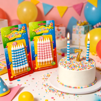 Nouvelle Conception Bougie d'Anniversaire Circulaire Dorée et Argentée à Motif pour Gâteau, en Cire de Paraffine Écologique, Idéale pour Mariages et Noël