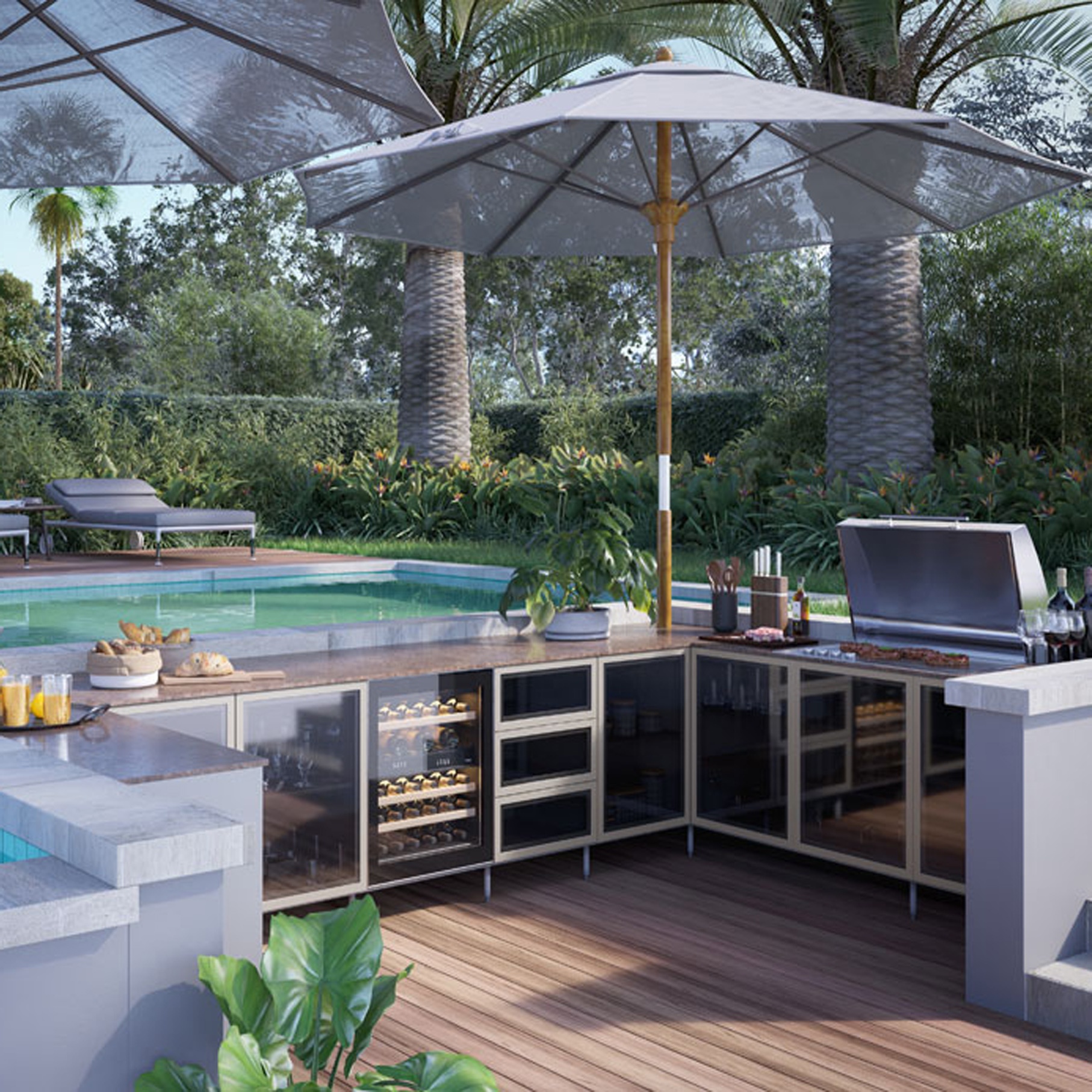 Vermonhouzz уличные кухонные шкафы для барбекю из нержавеющей стали для зеленого яйца, Австралия