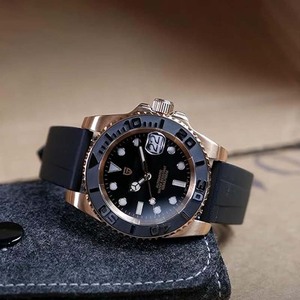 Relojes automáticos de cristal de zafiro de 41MM para hombre, alimentados por NH35A, bisel giratorio unidireccional mecánico de 120 clics - Product Image 2