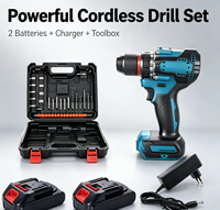 Perceuse sans fil compatible avec le kit de perceuse électrique sans balais, perceuse-visseuse électrique 21V 85N.m à vitesse variable