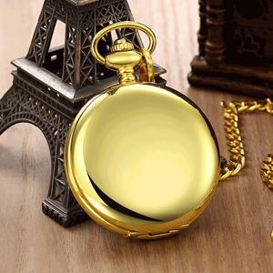 BOSHIYA Antique Style Two-Faced Retro Quartz Pocket <b>Watches</b> Gold 47mm Dial No <b>Waterproof</b> Fashion Wholesale Smooth Bright Design - Product Image 3