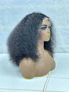 Peluca Afro Rizada y Lisa Letsfly de $94, 100% Cabello Humano, 18 Pulgadas, Cabello Rizado Yaki Brasileño Remy, Pelucas de Cabello Natural para Mujer Negra - Product Image 4