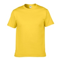 T-shirt pour homme en coton 100% 210 g/m², coupe ample, col rond, manches courtes, uni, respirant, idéal pour l'été – Vente en gros