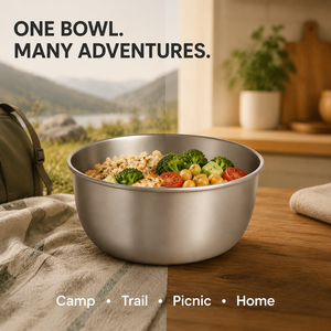 Tazón Apilable de Titanio para <span class=keywords><strong>Camping</strong></span>, Utensilios de <span class=keywords><strong>Cocina</strong></span> de Titanio Puro, Duraderos y Ligeros, para Senderismo, Excursionismo, Picnic y <span class=keywords><strong>Cocina</strong></span> al Aire Libre - Product Image 3