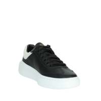 Zapatillas Deportivas con Cordones y Amortiguación para Hombre, Lona Negra y Blanca, para Todas las Temporadas, Talla 42