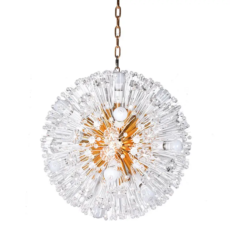 Einfache Mode Sphäroidal Glas Löwenzahn Kronleuchter Lampe Pendel leuchten für Wohnzimmer Restaurant Dinner Room