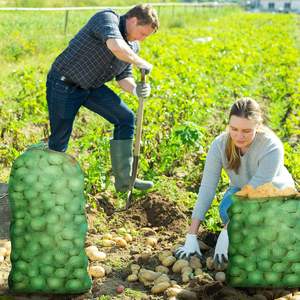 Huamaohengchun 60 Bolsas de Almacenamiento de Malla Grande y Duraderas de 21''x32'' de Material LDPE, Reutilizables con Cordón, para Cebollas, Cítricos y Frutas, Capacidad de 50 Libras - Product Image 4