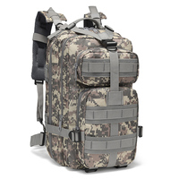 Sac à dos tactique vert imperméable pour l'extérieur, design Molle, idéal pour le camping et la randonnée, sac à dos en nylon camouflage – Grande Vente