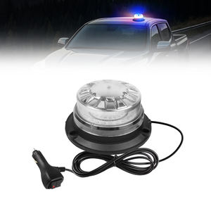 Nuova Luce Stroboscopica di Emergenza LED Gialla HJ 12-24V 24W, Faro Rotante Lampeggiante per Trattori e Accessori Auto, Modello LED-01 RGB 1 - Product Image 1