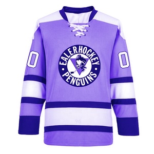 China Sublimación personalizada Hockey sobre hielo Jersey Poliéster Hockey Jerseys - Product Image 5