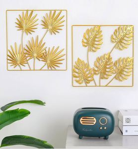 Modern Metal <b>Leaf</b> Wall Decoration Iron Palm <b>Leaf</b> with Frame Hanging <b>Art</b> Crafts Wall Decor for Home Living Room Bedroom - Product Image 5