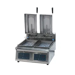 Dumpling Barbecue Machine Multifunctional Flat Bottomed Pan Fried Pork Bun Pot Hot Selling Manual Deep Fried Dumpling Machine