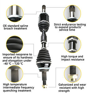 C-HO093A-8H OEM 44305-S3N-951 Arbre de transmission en acier pour Odyssey Pilot Stream. Pièces détachées automobiles japonaises, joint homocinétique de type trépied - Product Image 4