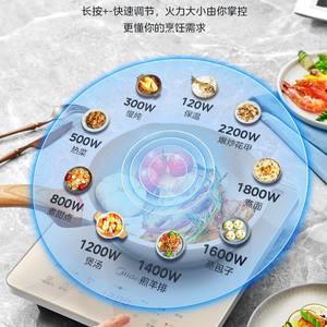 Placa de Inducción Midea MC-E22B23 2200W, Panel Platinum Diamond, Un Solo Quemador, 350x280mm, Uso Doméstico - Product Image 4