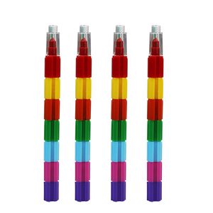 新製品のアイデアビルディングブロック着色クレヨン油絵スティックカラーペンカラー学生文房具2025 - Product Image 5