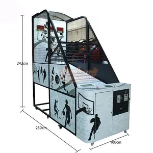 सिक्का संचालित बास्केटबॉल आर्केड गेम मशीन बास्केटबॉल शूटिंग खेल मशीन