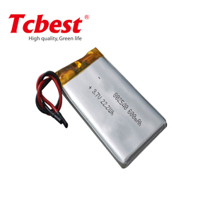 Tcbest <span class=keywords><strong>3</strong></span>,7 V 600mAh 802540 polymer Li-ion battery battery OEM accepted - Product Image 4