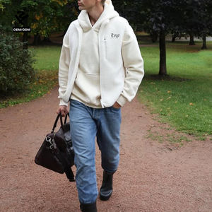 F5712 Clothing Manufacturers Low Moq 50 Pcs Custom Winter Clothes Women Polar Fleece Jacket Full Zip Up Sweatshirt Top Jumper - Product Image 5