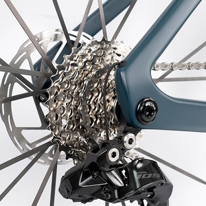 Bicicleta de Carretera R18 de Fibra de Carbono, 24 Velocidades, Frenos de Disco Hidráulicos 105, 700c, 7.7kg, Ligera, Aerodinámica, para Adultos, R18 (Edición Racing) de Carbono - Product Image 6
