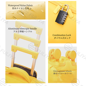 Fuliya Custom wasserdichtes Nylon Leichtes 20 "Business Carry on Trolley Case Gepäck taschen Kombination koffer Reisekoffer - Product Image 3