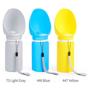 Forniture per animali domestici cane e gatto da viaggio in Silicone moderno solido pieghevole impermeabile pieghevole bottiglia portatile per passeggiate all'aperto - Product Image 3