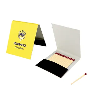Özel Logo güvenlik Matchbooks kibrit kutusu ambalaj kişiselleştirilmiş mum kutuları maçlar