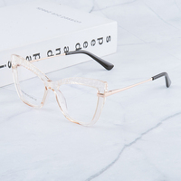 Qmoon – lunettes Anti-lumière bleue Tr90 personnalisées pour femmes, monture œil de chat, nouvelle collection 2023