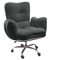 Chaise d'étude informatique moderne et minimaliste de grande taille, avec cadre métallique, réglable en hauteur, confortable, ergonomique et inclinable, pour dortoir
