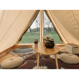 <span class=keywords><strong>Tente</strong></span> triangulaire en toile de coton imperméable pour camping en plein air, petit <span class=keywords><strong>tipi</strong></span>, <span class=keywords><strong>tente</strong></span> extérieure pour 1 personne, pour café - Product Image 6