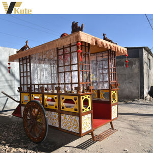 Fabricant chinois de chariots à chevaux en bois de style ancien à vendre / Chariot à chevaux royal de style chinois le plus récent - Product Image 4