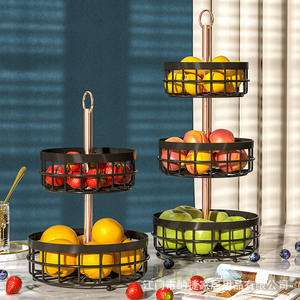 Cesta de frutas multicapa Najie, organizador circular independiente para mesa de centro de sala de estar, organizador de frutas secas y aperitivos. - Product Image 3