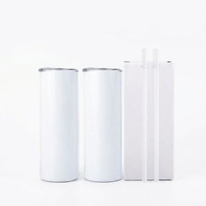 Vaso Térmico de Acero Inoxidable de 15 oz, Doble Pared, con Pajita, Diseño Minimalista, para Viajes, en Caja Blanca - Product Image 1